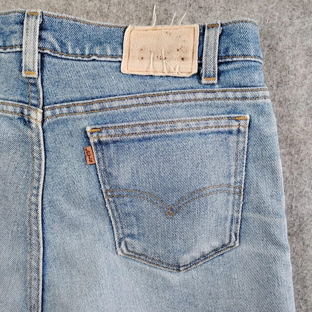 Vintage Levis 614  Jeans Mens 32x28 Light Wash Flex Made in USA Denim